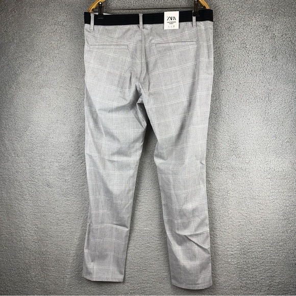 Zara Mens Pants Medium Gray The Driver Pant Comfort Slim Straight Fit Y2K NWT - Picture 9 of 10